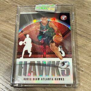 2003 TOPPS PRISTINE 161 BORIS DIAW HAWKS REFRACTOR 288/1999 RARE